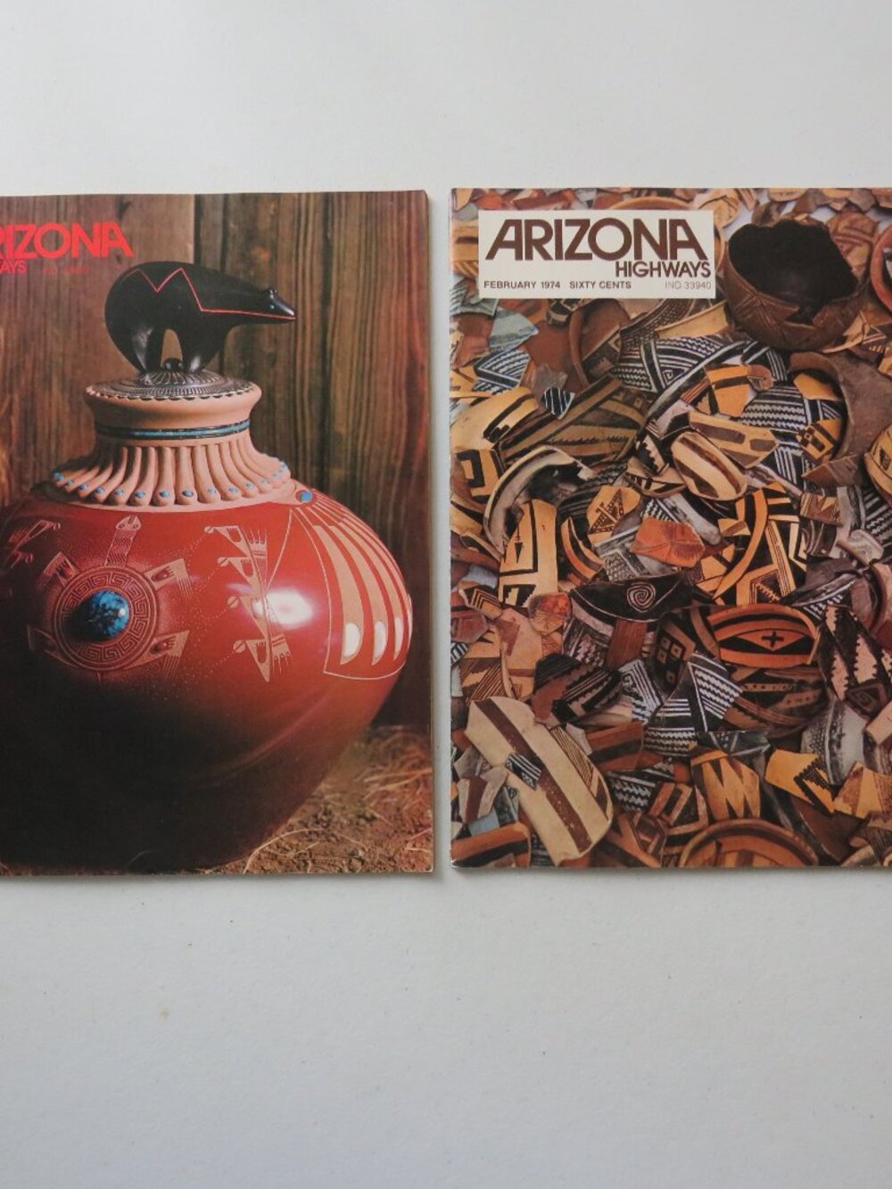 Arizona Highways Vintage Magazines May and February 1974  Lot of 2